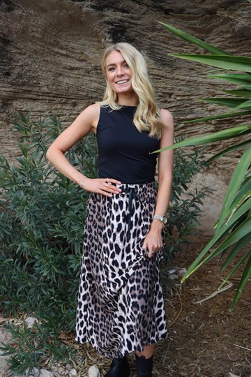 Liberté - Alma Loose Skirt - Big Lux Leo Fossil
